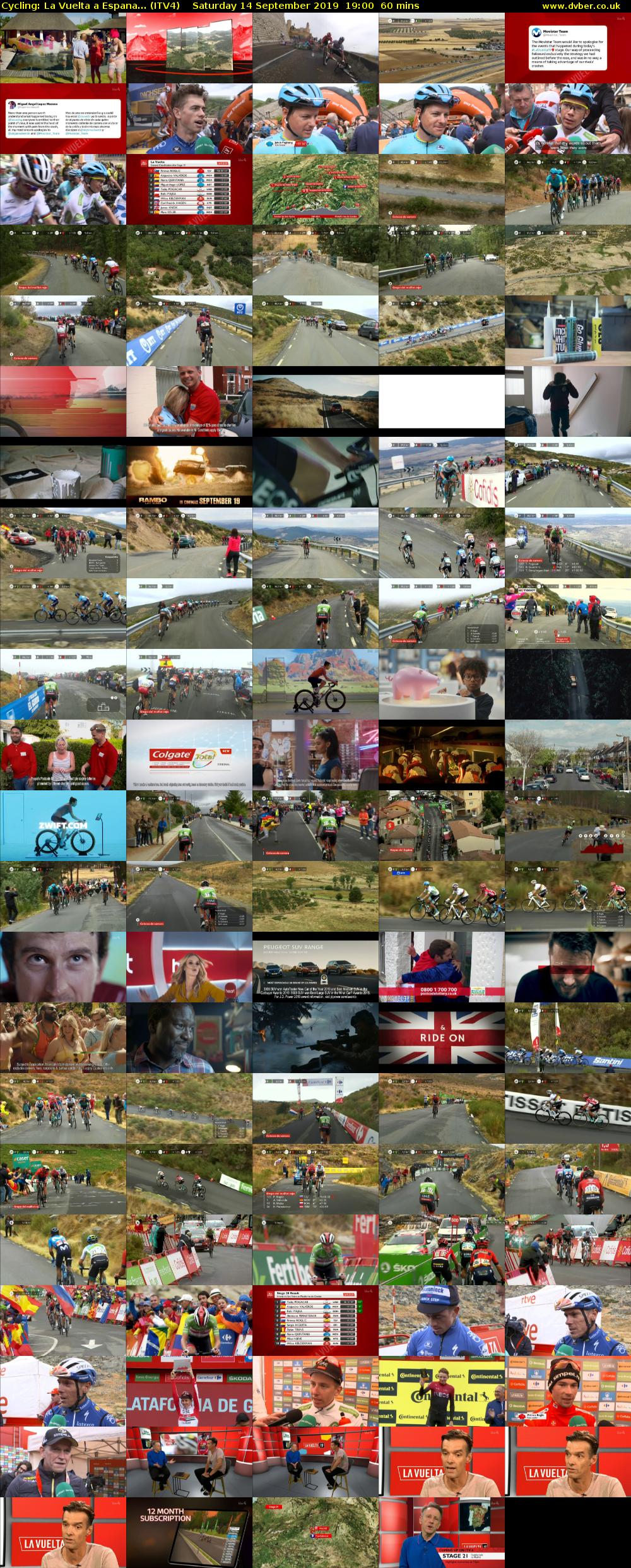 Cycling: La Vuelta a Espana... (ITV4) Saturday 14 September 2019 19:00 - 20:00