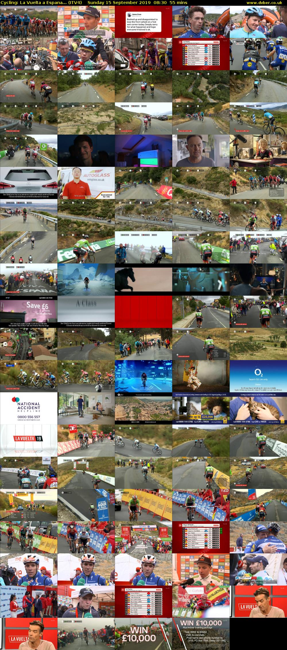Cycling: La Vuelta a Espana... (ITV4) Sunday 15 September 2019 08:30 - 09:25