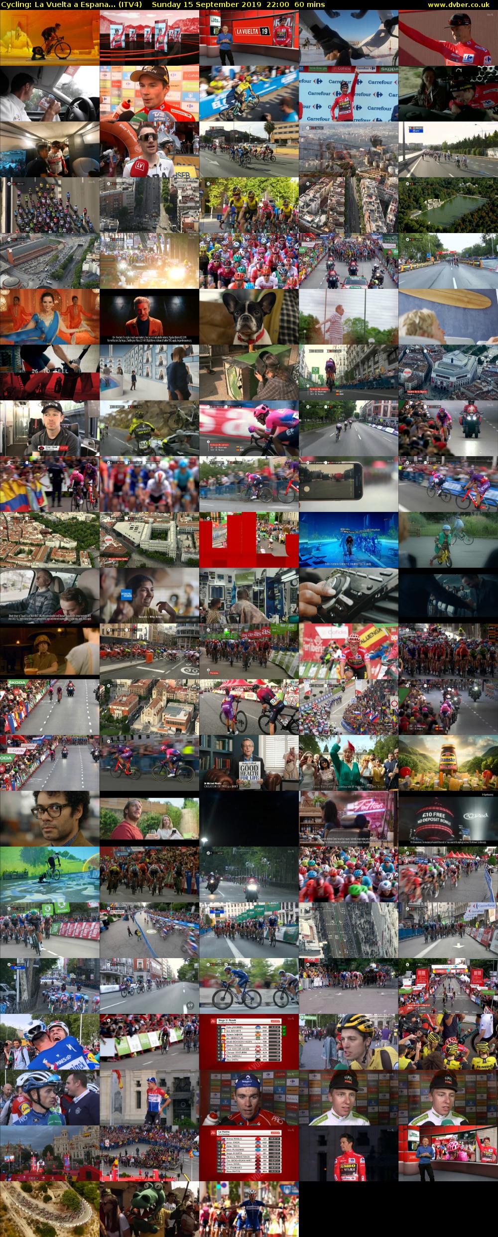 Cycling: La Vuelta a Espana... (ITV4) Sunday 15 September 2019 22:00 - 23:00