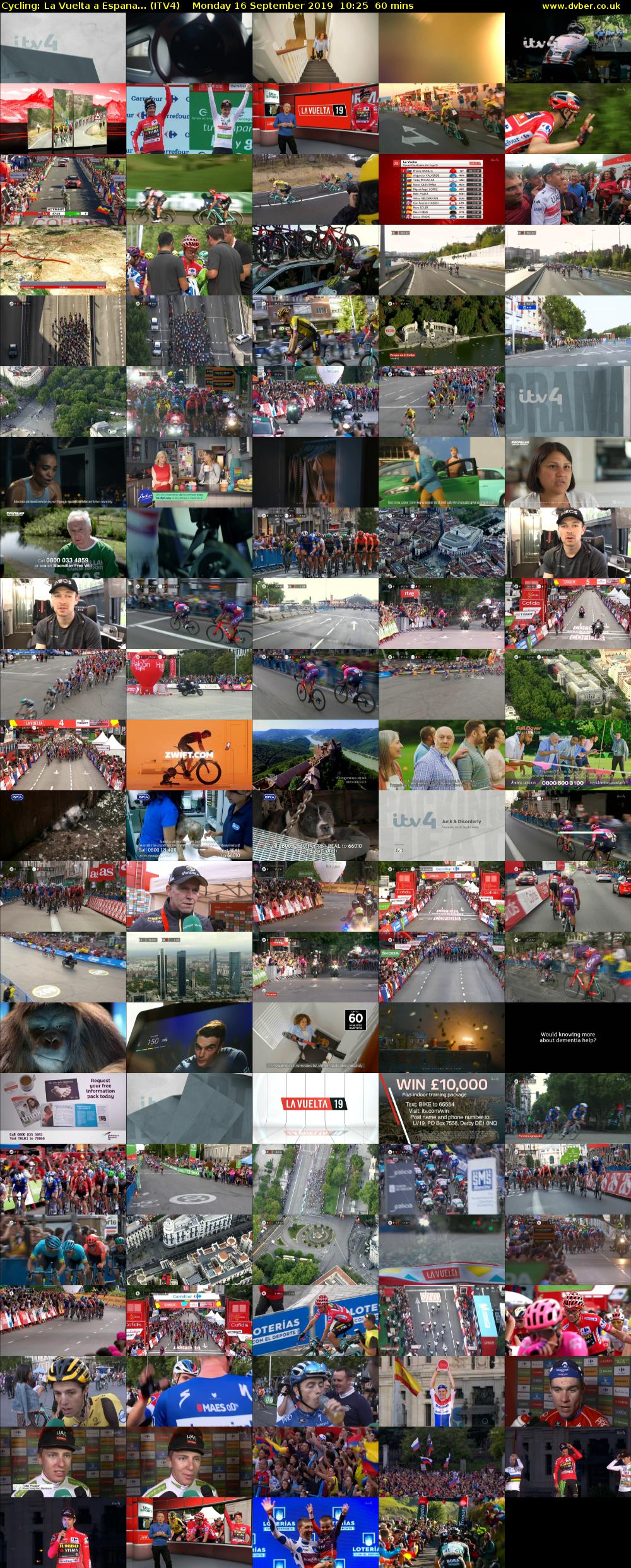 Cycling: La Vuelta a Espana... (ITV4) Monday 16 September 2019 10:25 - 11:25
