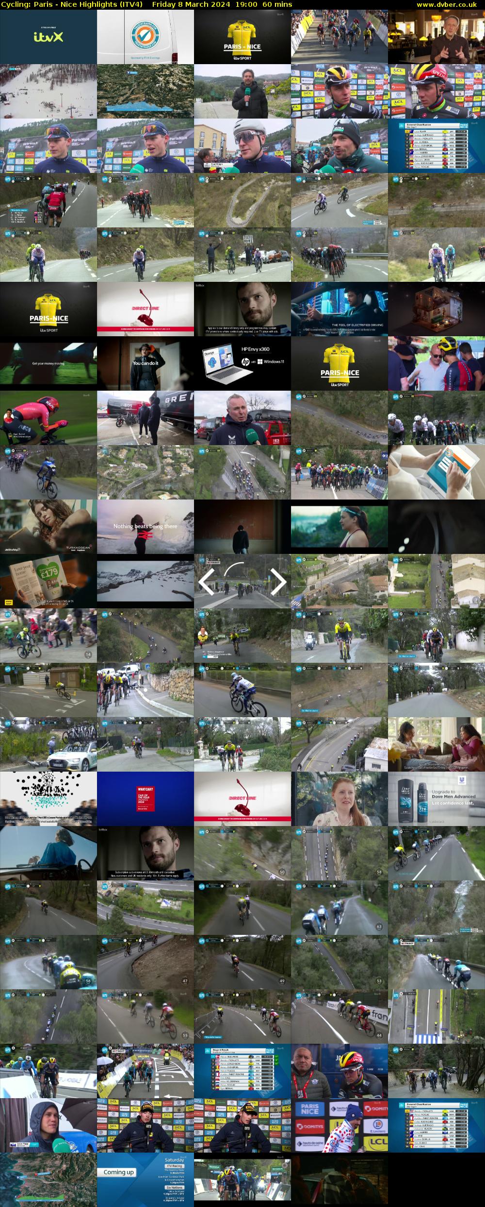 Cycling: Paris - Nice Highlights (ITV4) Friday 8 March 2024 19:00 - 20:00