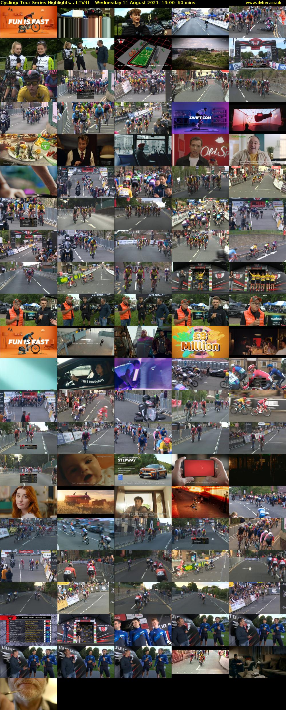 Cycling: Tour Series Highlights... (ITV4) Wednesday 11 August 2021 19:00 - 20:00