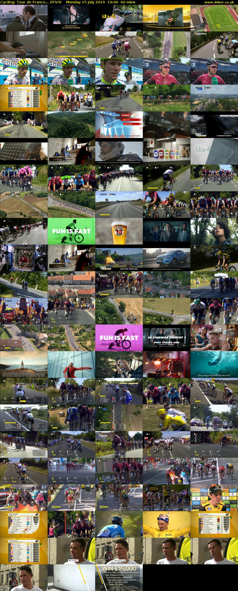 Cycling: Tour de France... (ITV4) Monday 15 July 2019 19:00 - 20:00