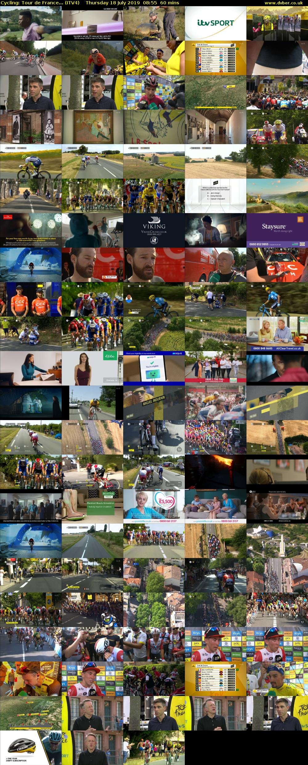 Cycling: Tour de France... (ITV4) Thursday 18 July 2019 08:55 - 09:55