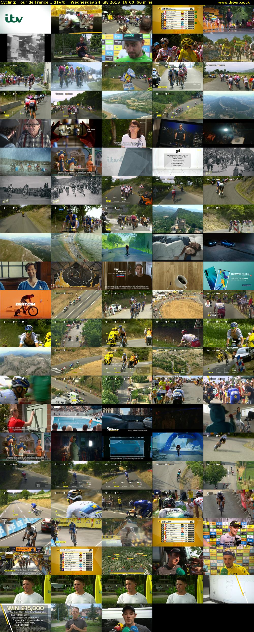 Cycling: Tour de France... (ITV4) Wednesday 24 July 2019 19:00 - 20:00