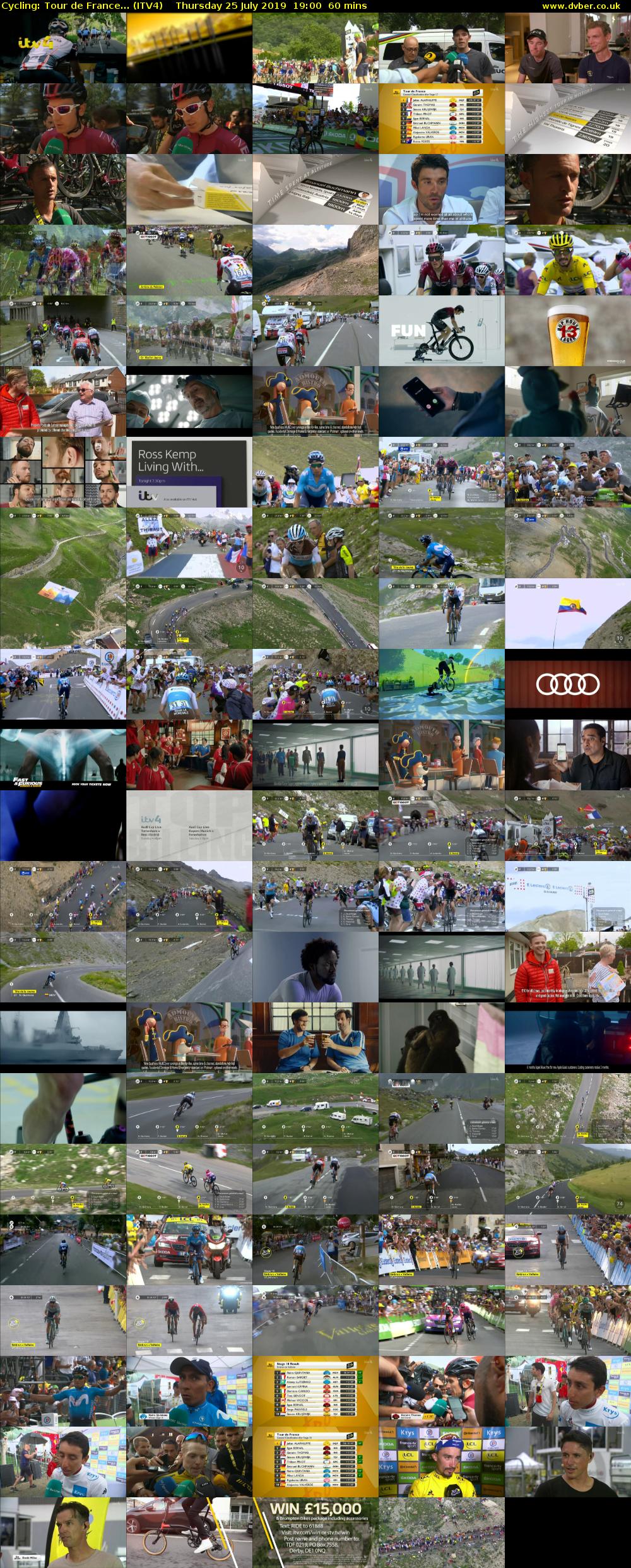 Cycling: Tour de France... (ITV4) Thursday 25 July 2019 19:00 - 20:00