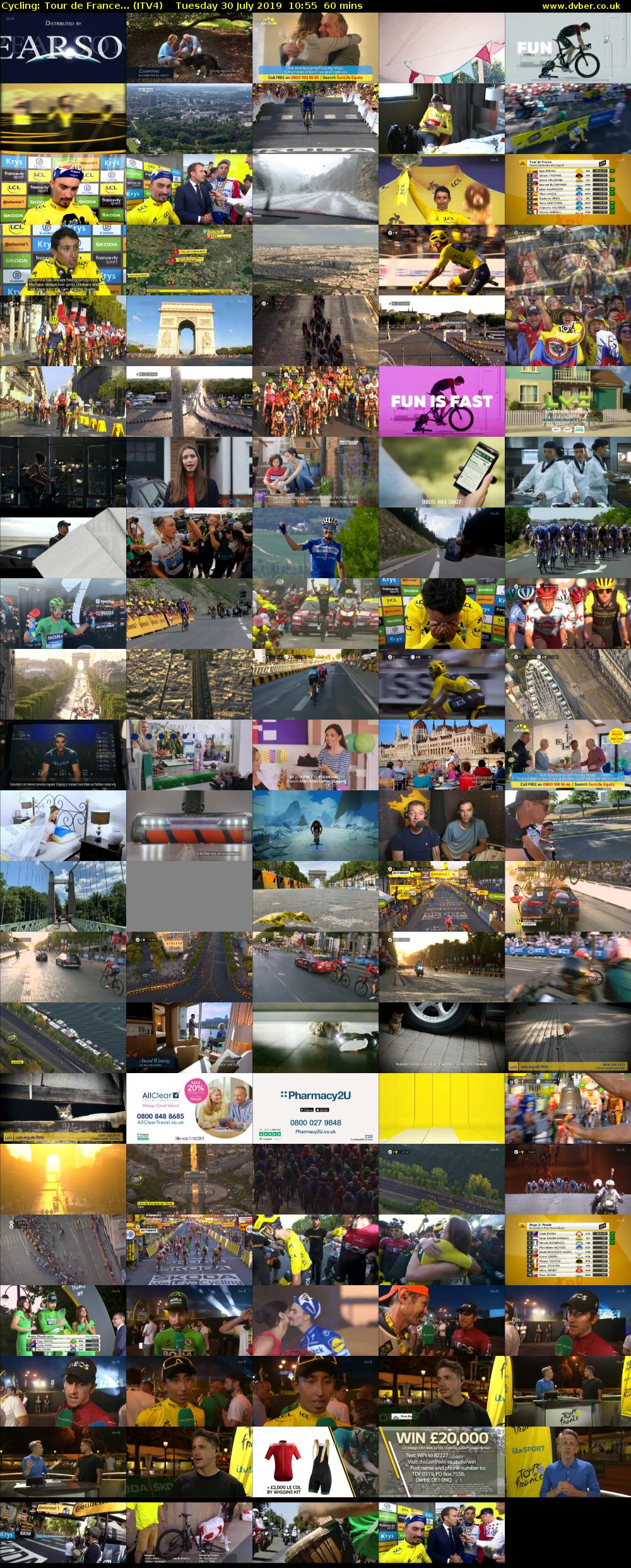 Cycling: Tour de France... (ITV4) Tuesday 30 July 2019 10:55 - 11:55