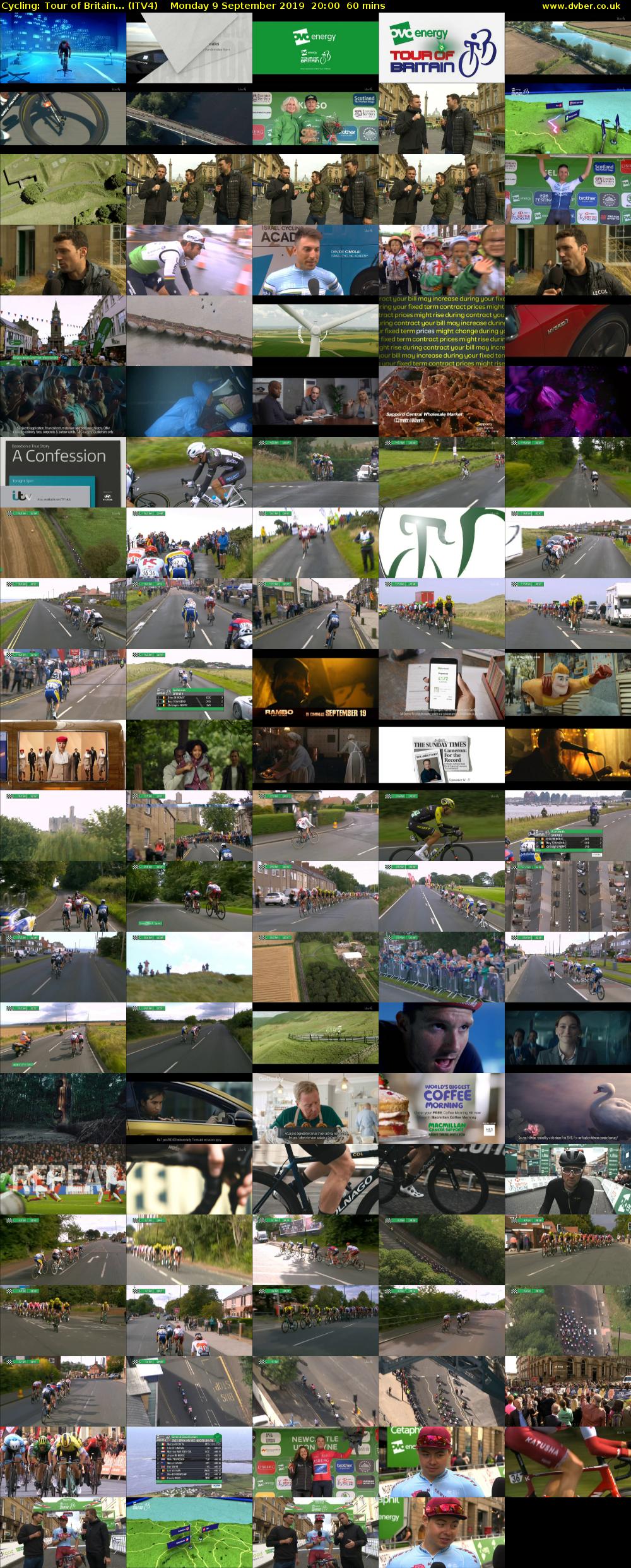 Cycling: Tour of Britain... (ITV4) Monday 9 September 2019 20:00 - 21:00