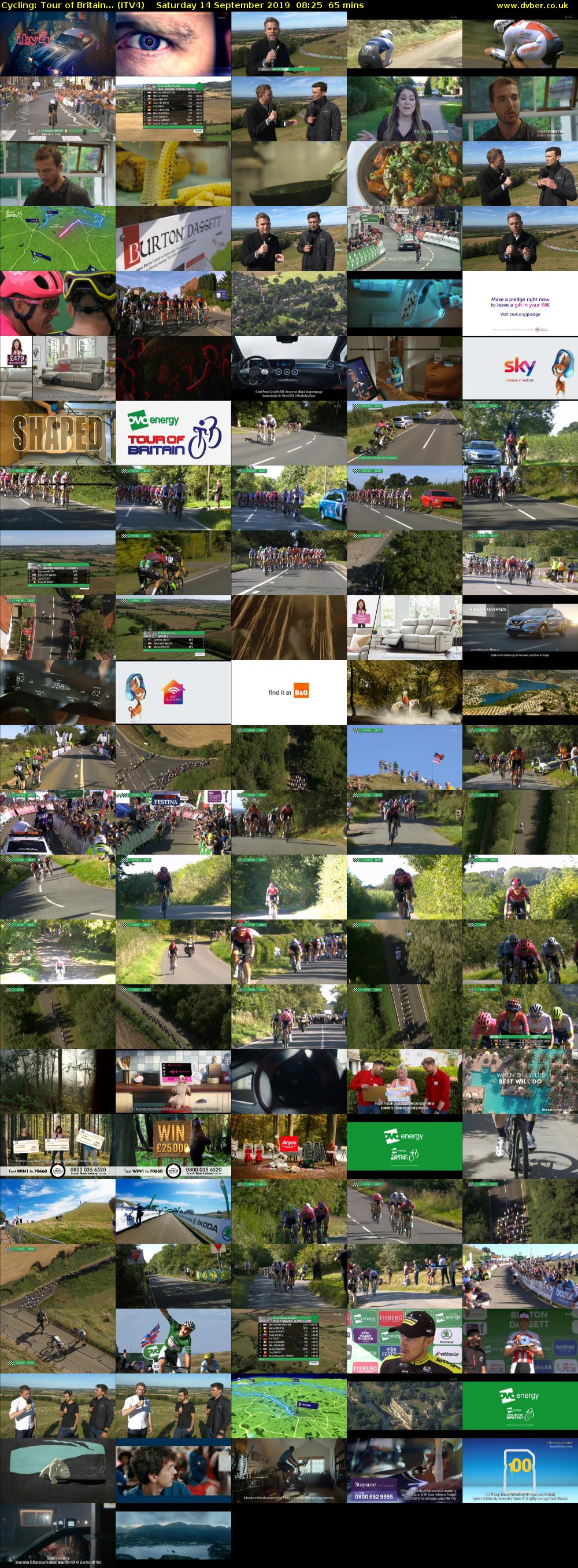 Cycling: Tour of Britain... (ITV4) Saturday 14 September 2019 08:25 - 09:30