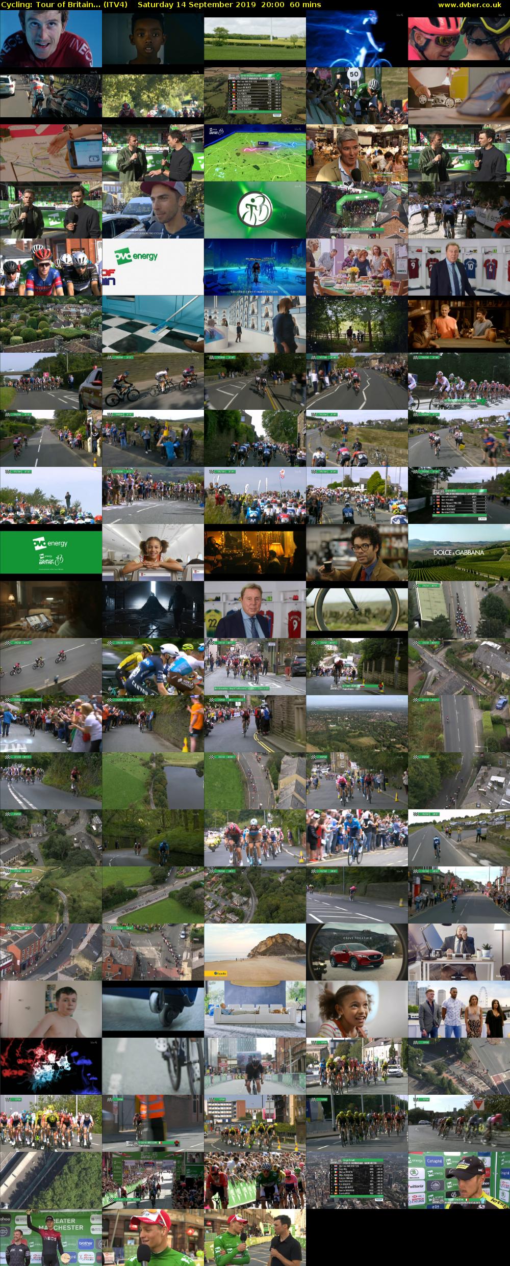 Cycling: Tour of Britain... (ITV4) Saturday 14 September 2019 20:00 - 21:00