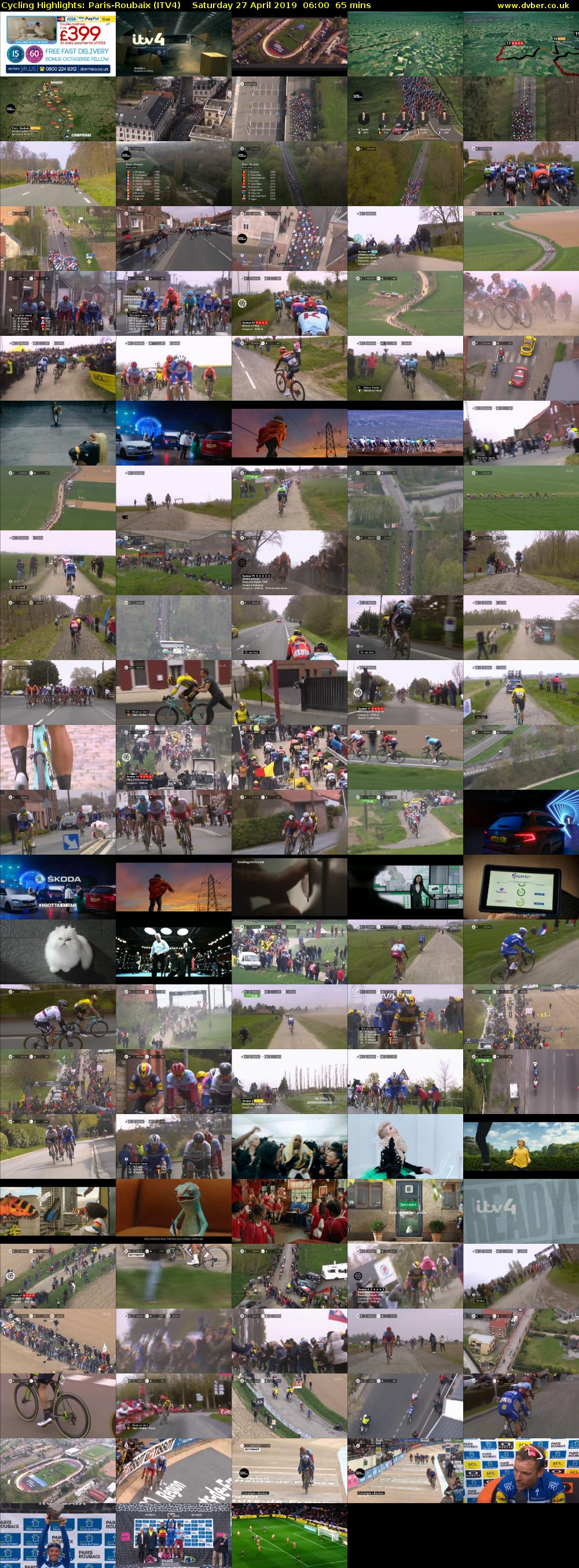 Cycling Highlights: Paris-Roubaix (ITV4) Saturday 27 April 2019 06:00 - 07:05
