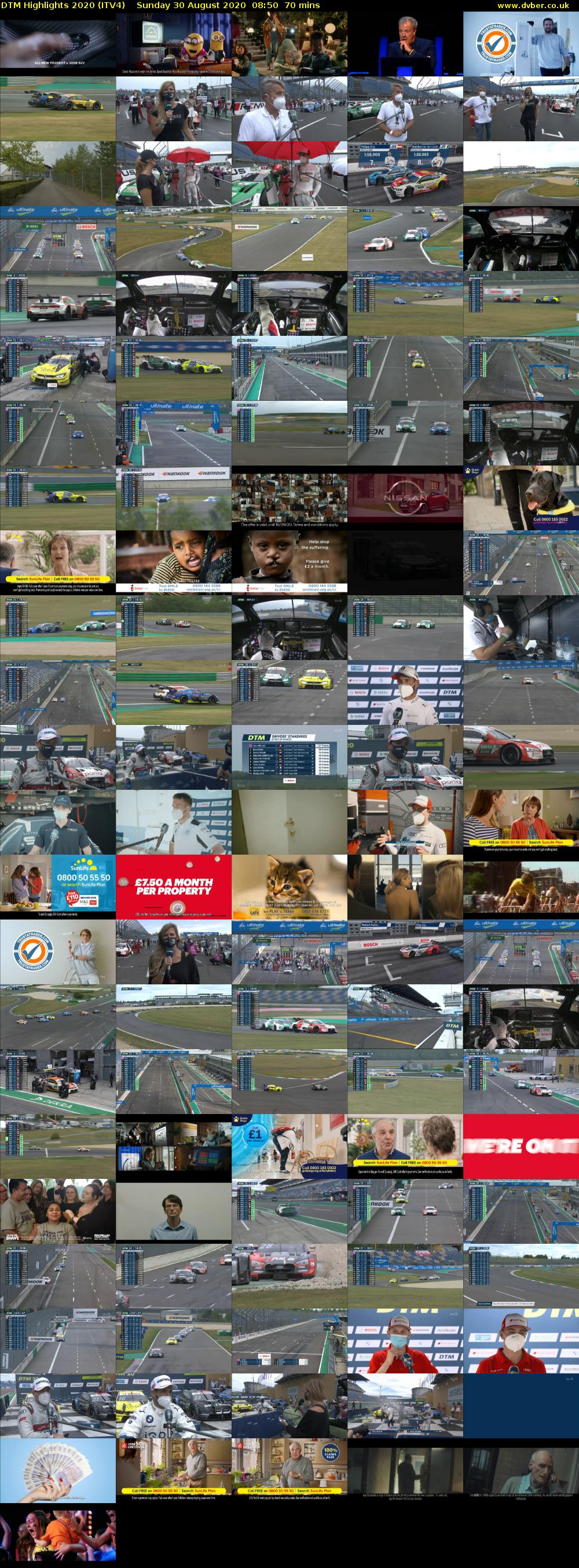 DTM Highlights 2020 (ITV4) Sunday 30 August 2020 08:50 - 10:00