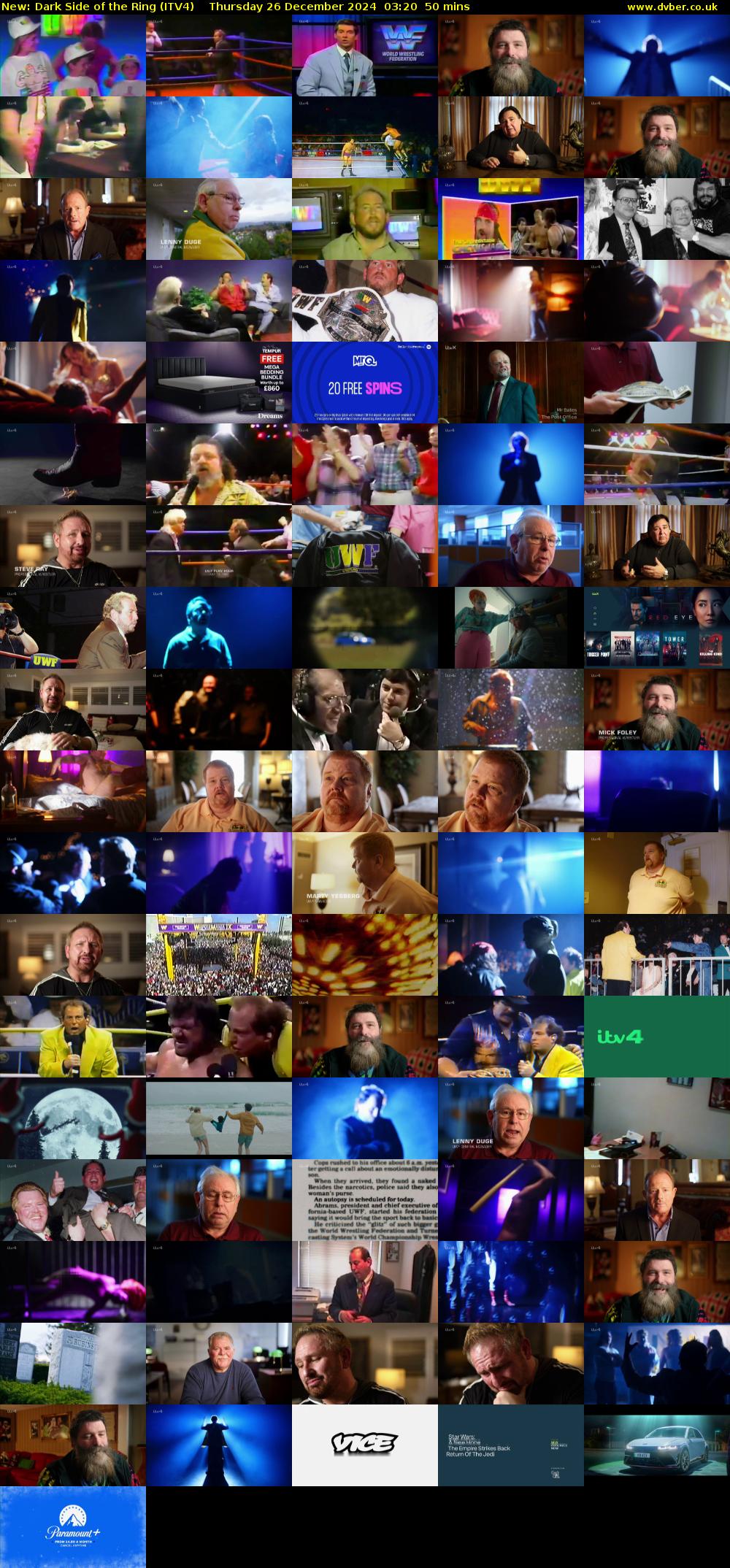 Dark Side of the Ring (ITV4) Thursday 26 December 2024 03:20 - 04:10