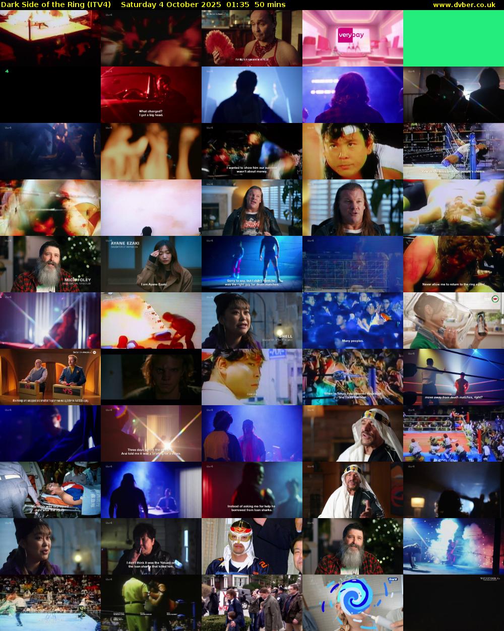 Dark Side of the Ring (ITV4) Saturday 4 October 2025 01:35 - 02:25