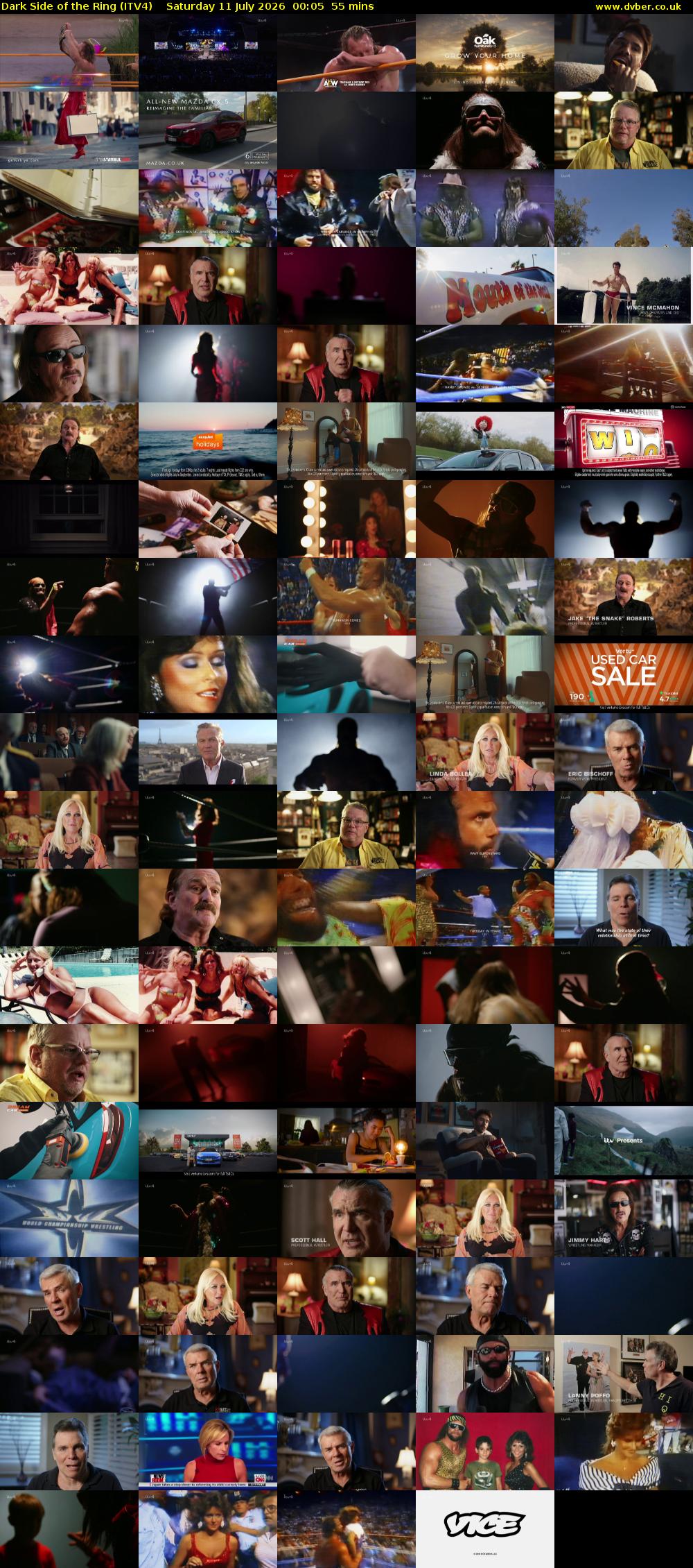 Dark Side of the Ring (ITV4) Saturday 11 July 2026 00:05 - 01:00