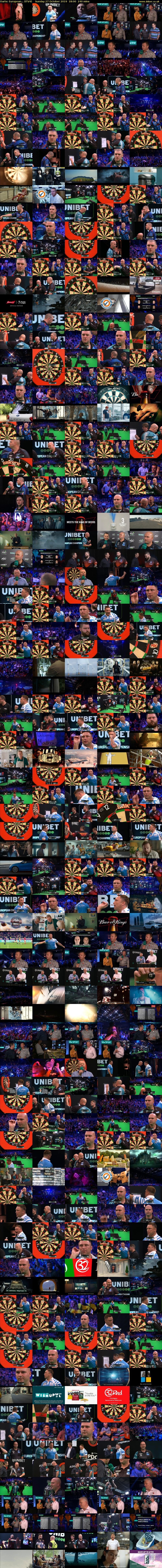 Darts: European... (ITV4) Sunday 27 October 2019 18:00 - 22:00