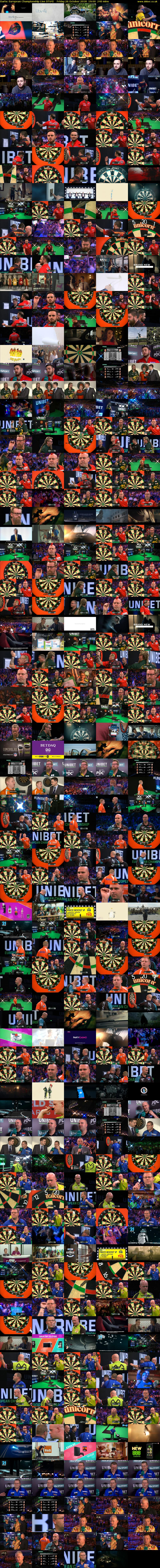 Darts: European Championship Live (ITV4) Friday 26 October 2018 19:00 - 23:00