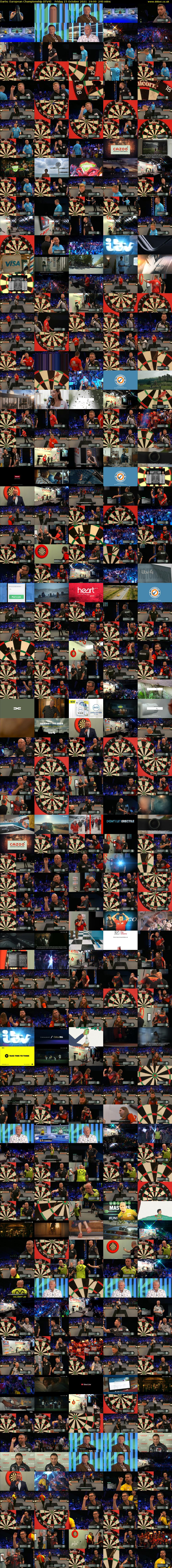 Darts: European Championship (ITV4) Friday 15 October 2021 19:00 - 23:00