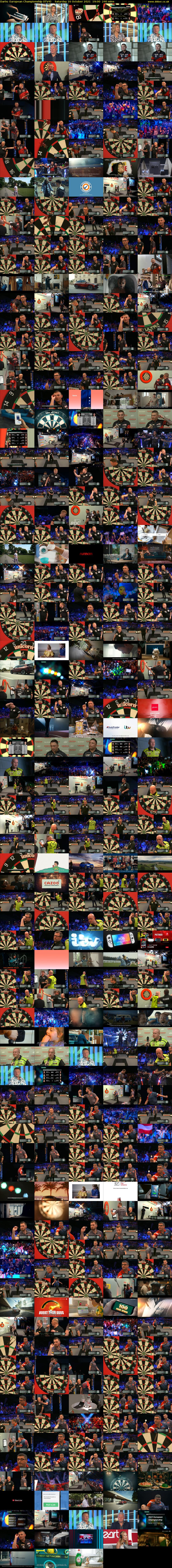 Darts: European Championship (ITV4) Saturday 16 October 2021 19:00 - 23:00