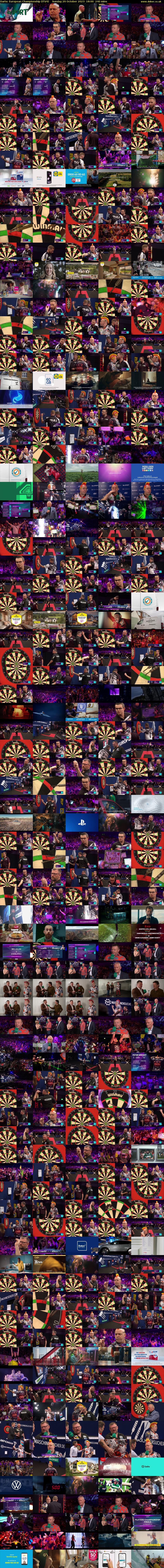 Darts: European Championship (ITV4) Sunday 29 October 2023 18:00 - 22:00