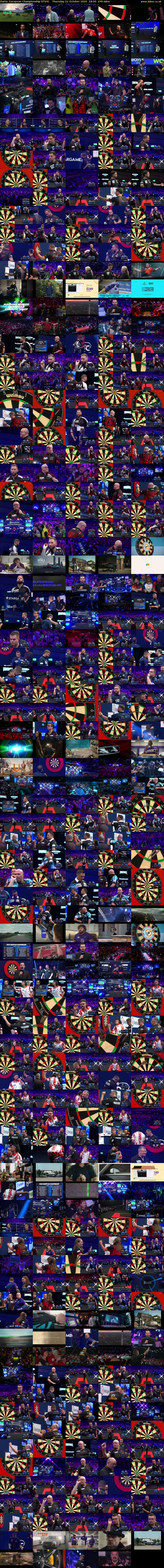 Darts: European Championship (ITV4) Thursday 22 October 2026 18:00 - 22:00