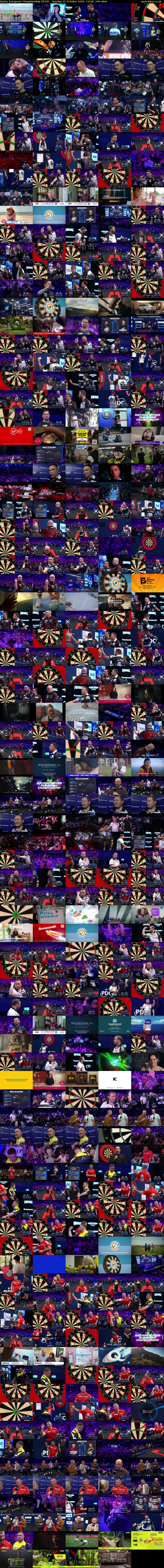 Darts: European Championship (ITV4) Sunday 25 October 2026 12:00 - 16:00