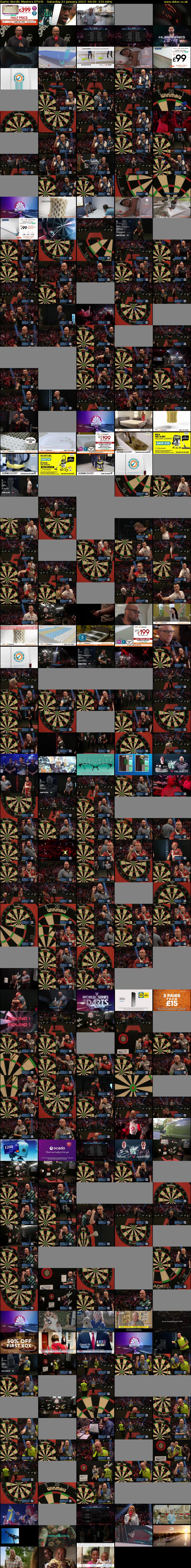 Darts: Nordic Masters (ITV4) Saturday 21 January 2023 06:00 - 09:30