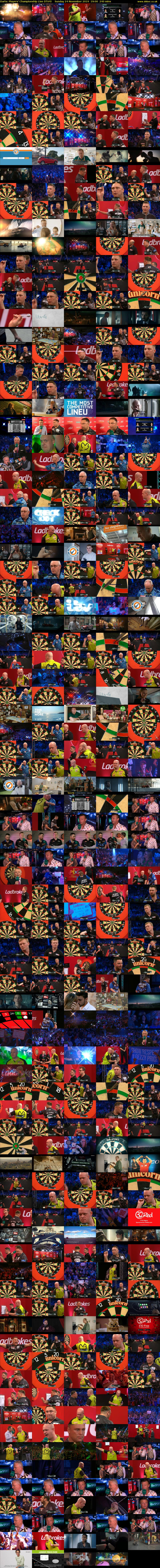 Darts: Players' Championship Live (ITV4) Sunday 24 November 2019 19:00 - 23:00