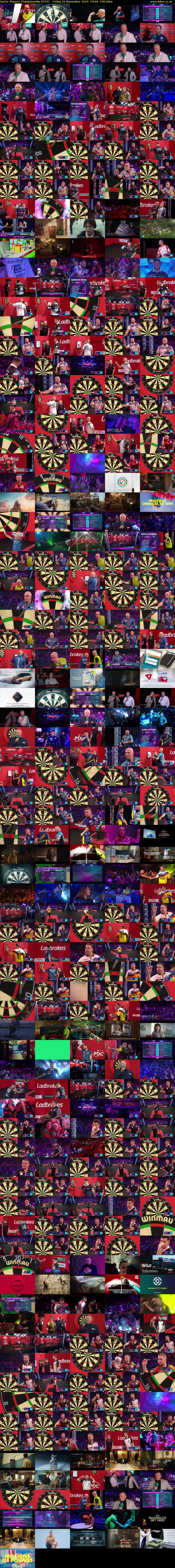 Darts: Players Championship (ITV4) Friday 22 November 2024 19:00 - 23:00
