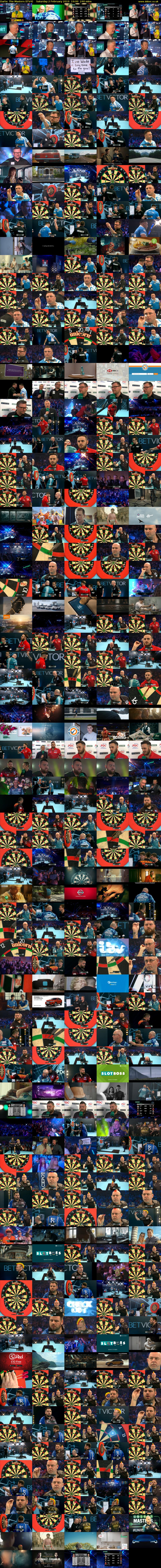Darts: The Masters (ITV4) Saturday 2 February 2019 19:00 - 23:00