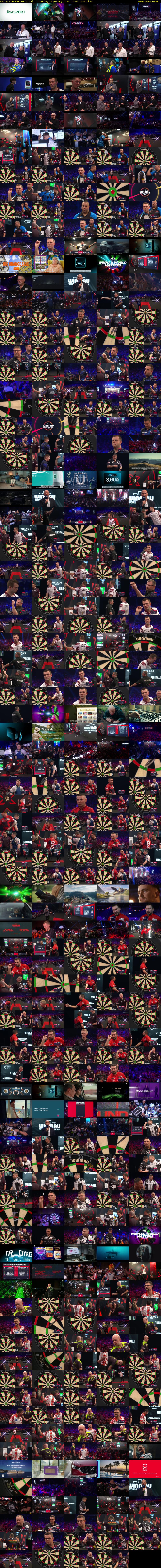 Darts: The Masters (ITV4) Thursday 29 January 2026 19:00 - 23:00