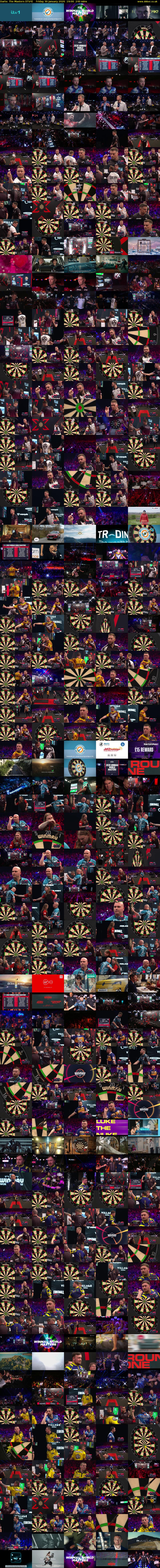 Darts: The Masters (ITV4) Friday 30 January 2026 19:00 - 23:00