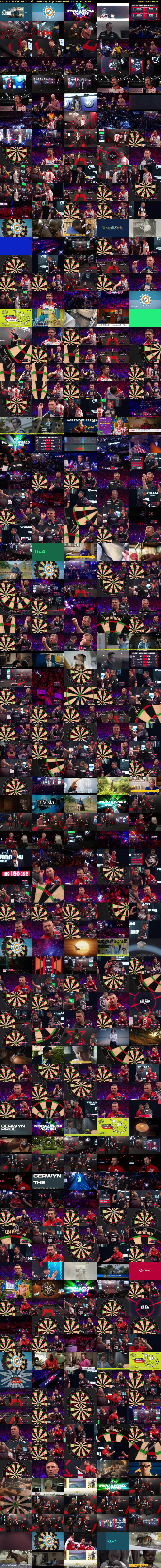 Darts: The Masters (ITV4) Saturday 31 January 2026 13:00 - 17:00