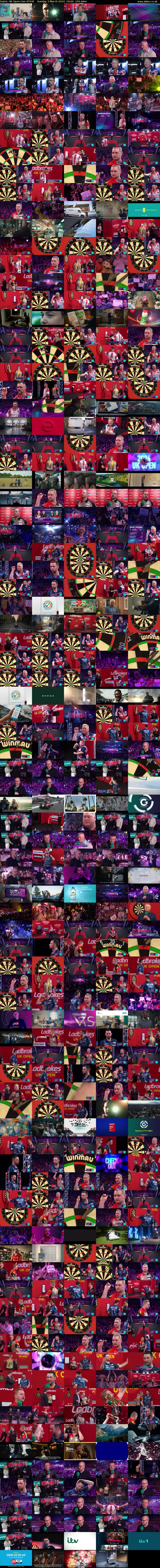 Darts: UK Open Live (ITV4) Sunday 3 March 2024 19:00 - 23:00