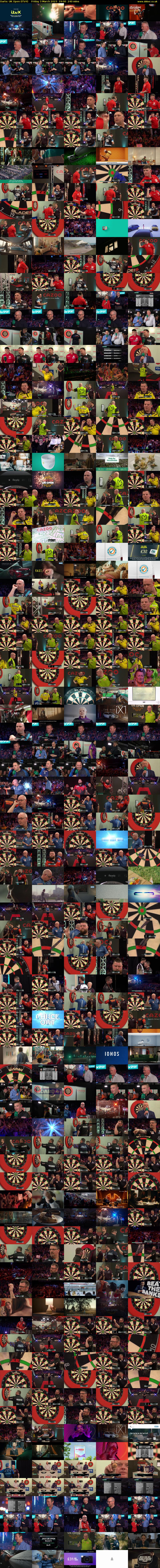 Darts: UK Open (ITV4) Friday 3 March 2023 19:00 - 23:00