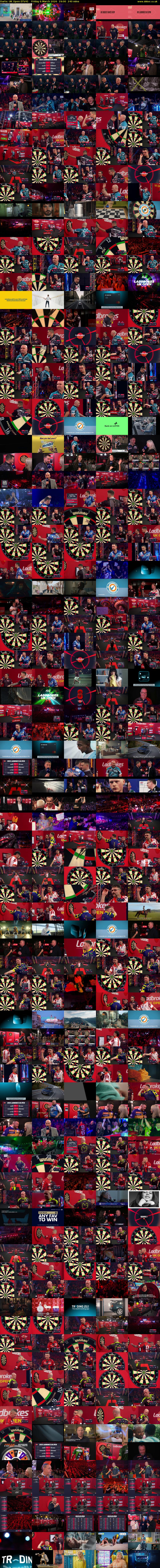 Darts: UK Open (ITV4) Friday 6 March 2026 19:00 - 23:00