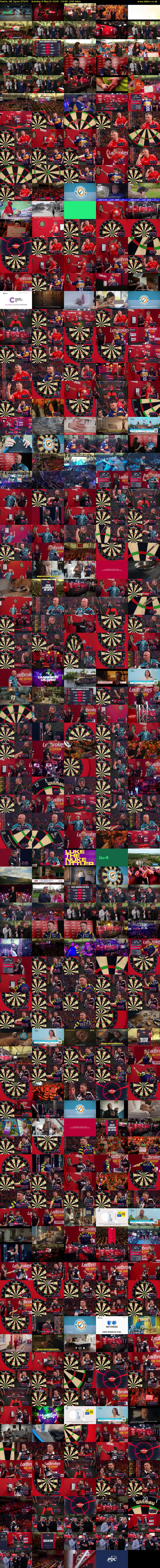 Darts: UK Open (ITV4) Sunday 8 March 2026 13:00 - 17:00