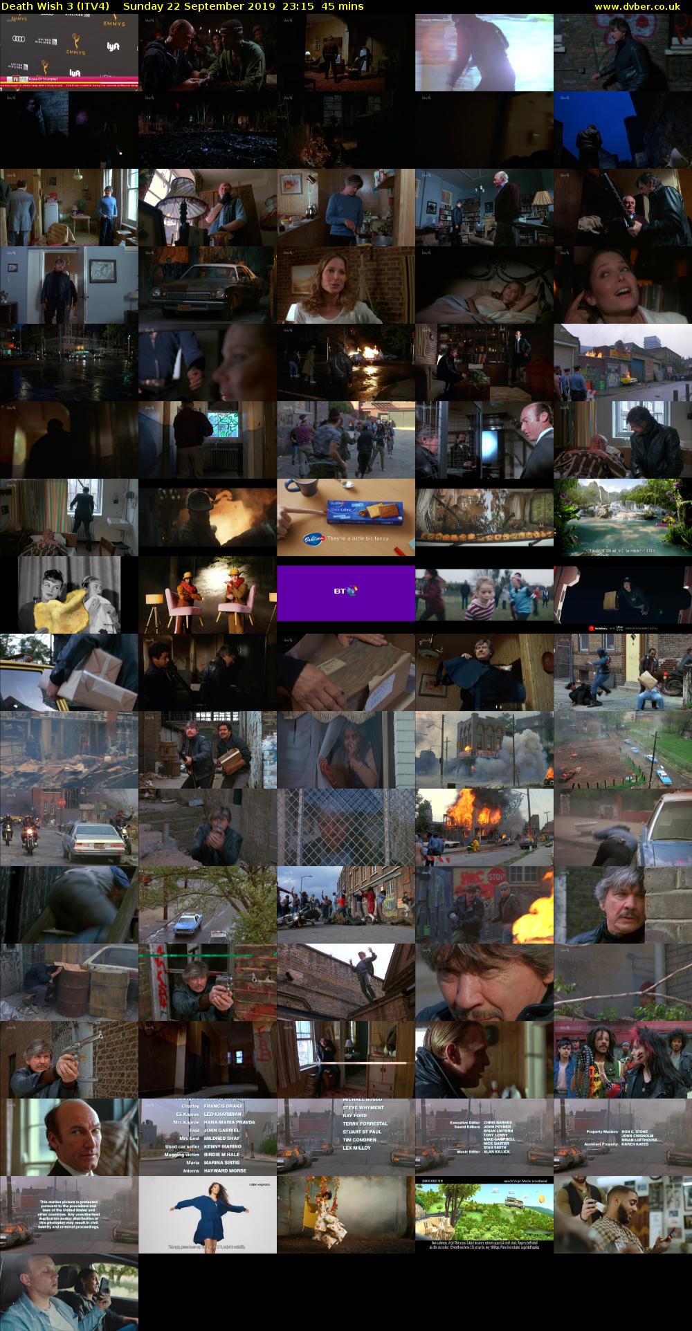 Death Wish 3 (ITV4) Sunday 22 September 2019 23:15 - 00:00