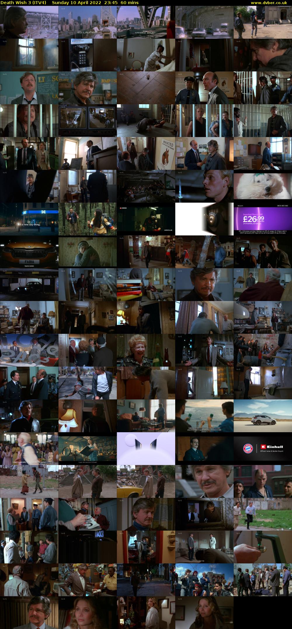 Death Wish 3 (ITV4) Sunday 10 April 2022 23:45 - 00:45