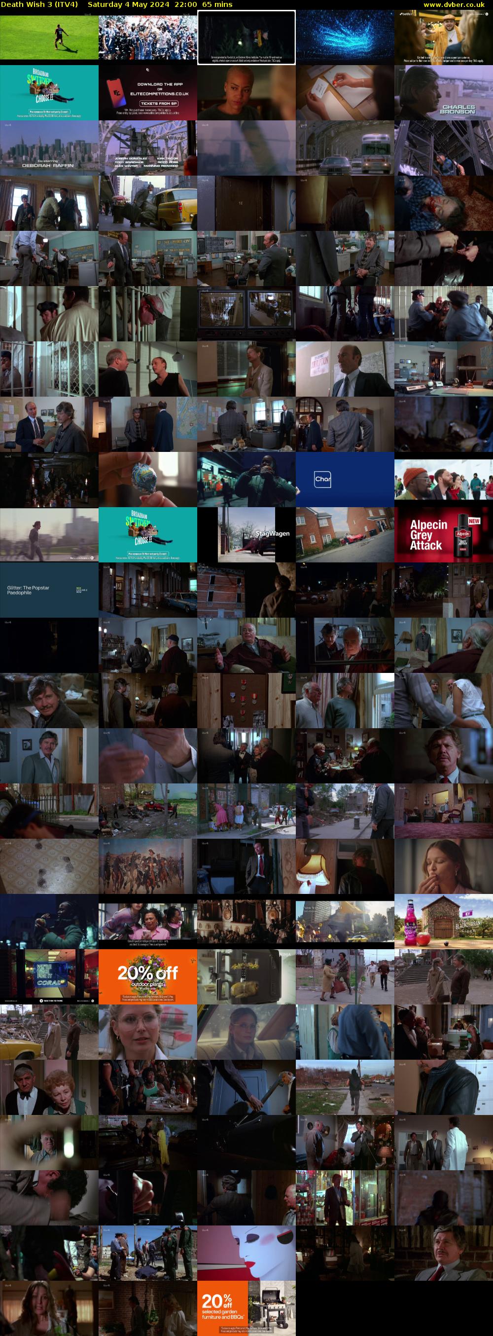 Death Wish 3 (ITV4) Saturday 4 May 2024 22:00 - 23:05