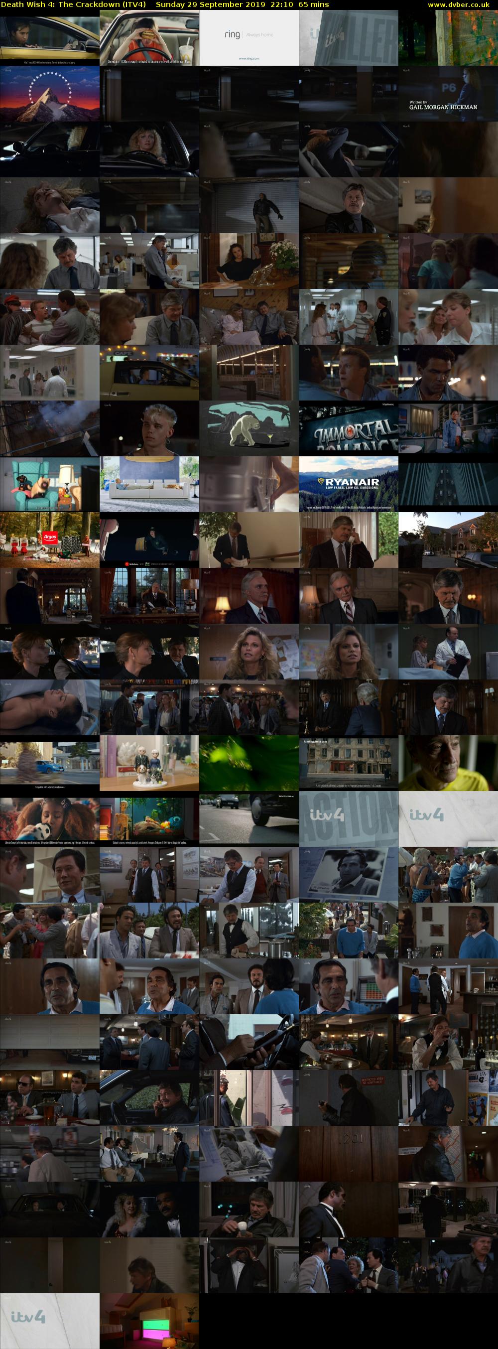 Death Wish 4: The Crackdown (ITV4) Sunday 29 September 2019 22:10 - 23:15