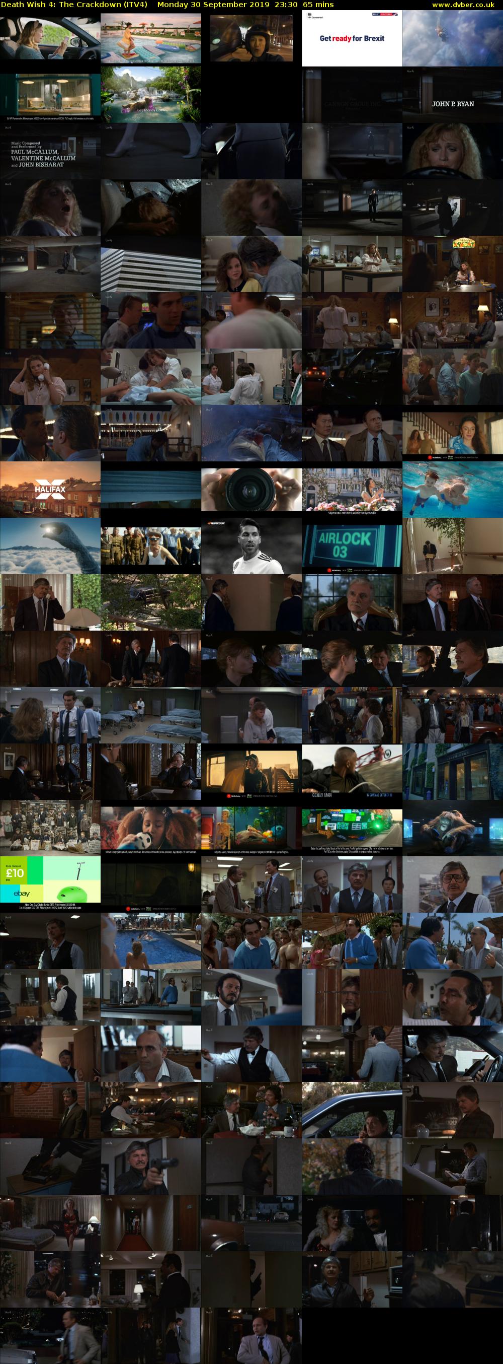 Death Wish 4: The Crackdown (ITV4) Monday 30 September 2019 23:30 - 00:35