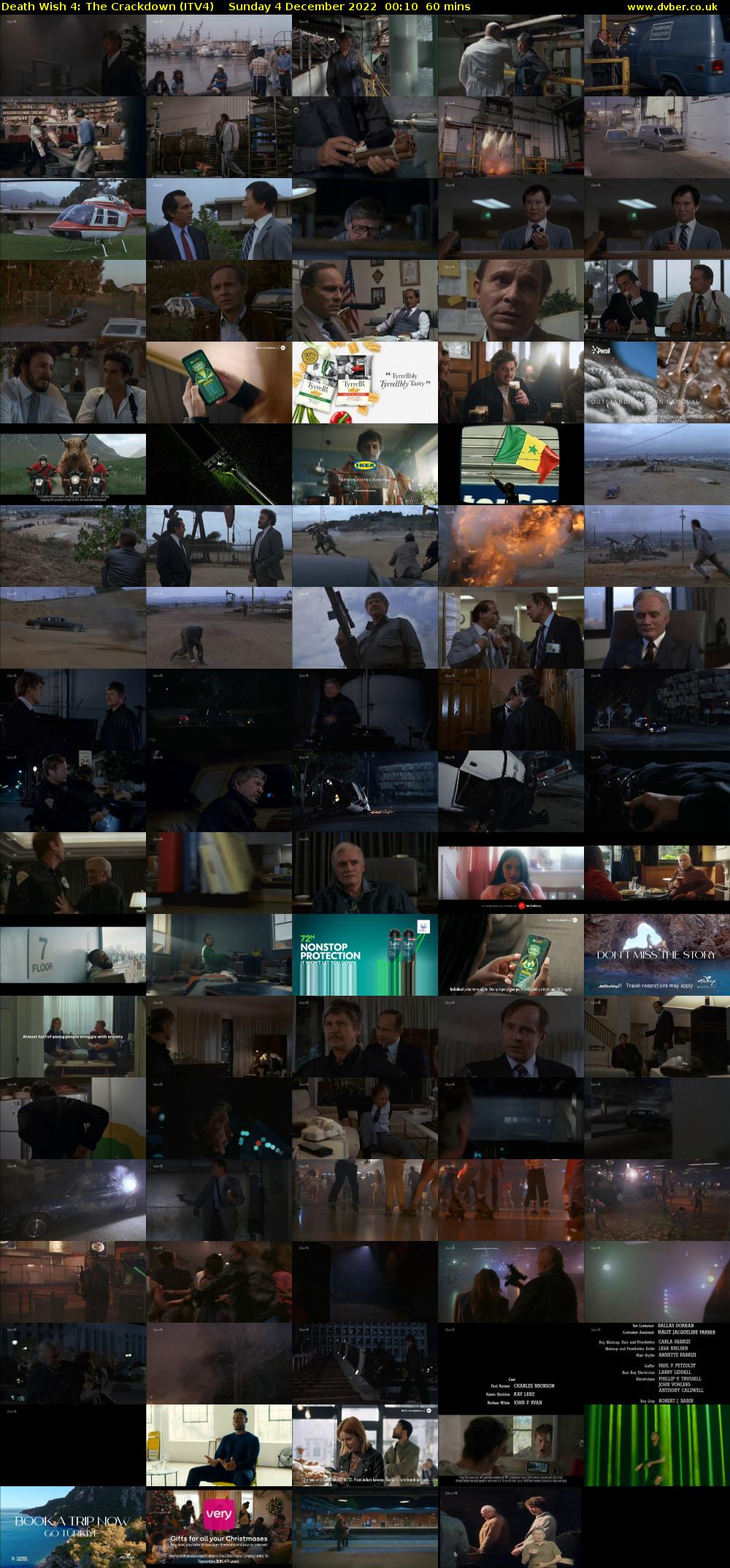 Death Wish 4: The Crackdown (ITV4) Sunday 4 December 2022 00:10 - 01:10