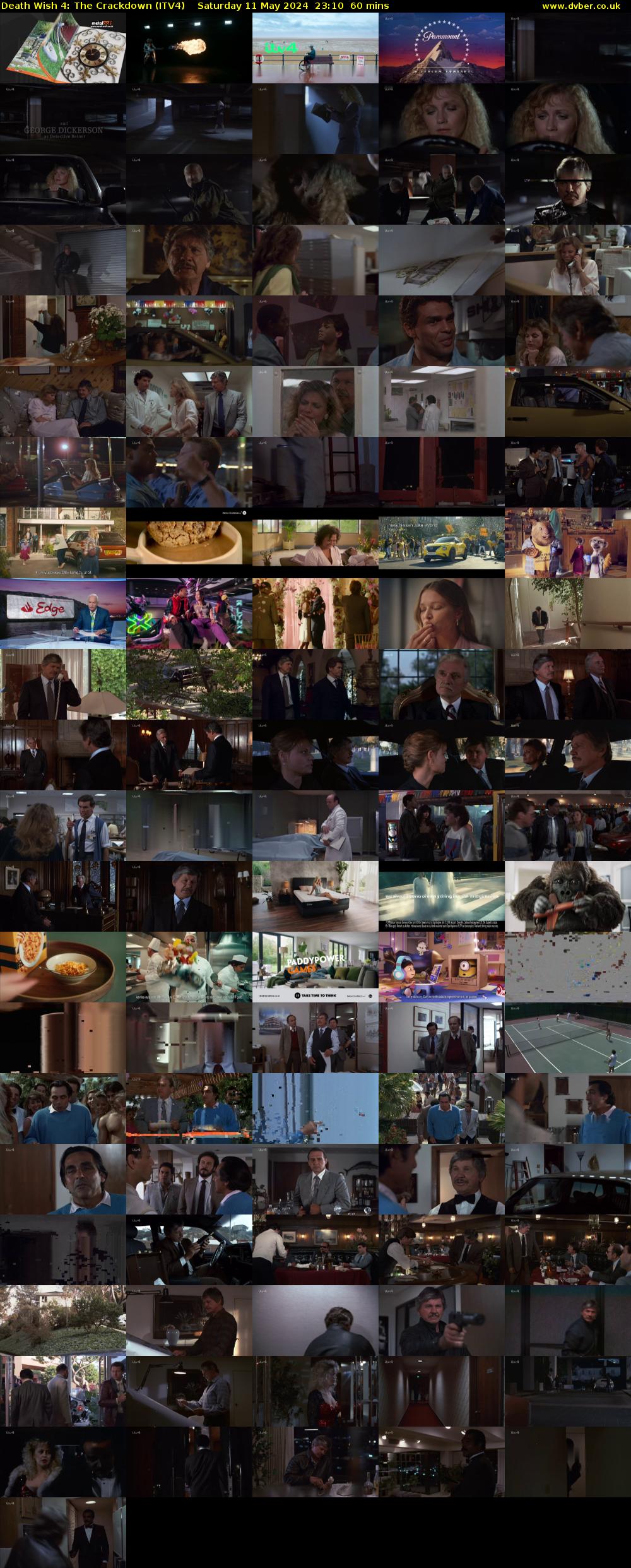 Death Wish 4: The Crackdown (ITV4) Saturday 11 May 2024 23:10 - 00:10