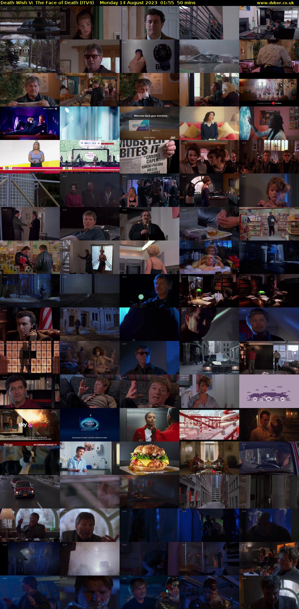 Death Wish V: The Face of Death (ITV4) Monday 14 August 2023 01:55 - 02:45