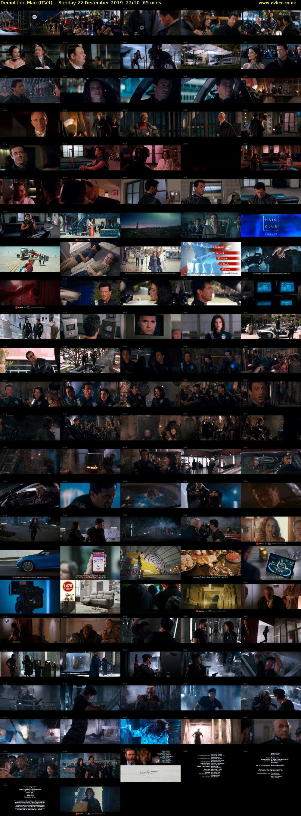 Demolition Man (ITV4) Sunday 22 December 2019 22:10 - 23:15