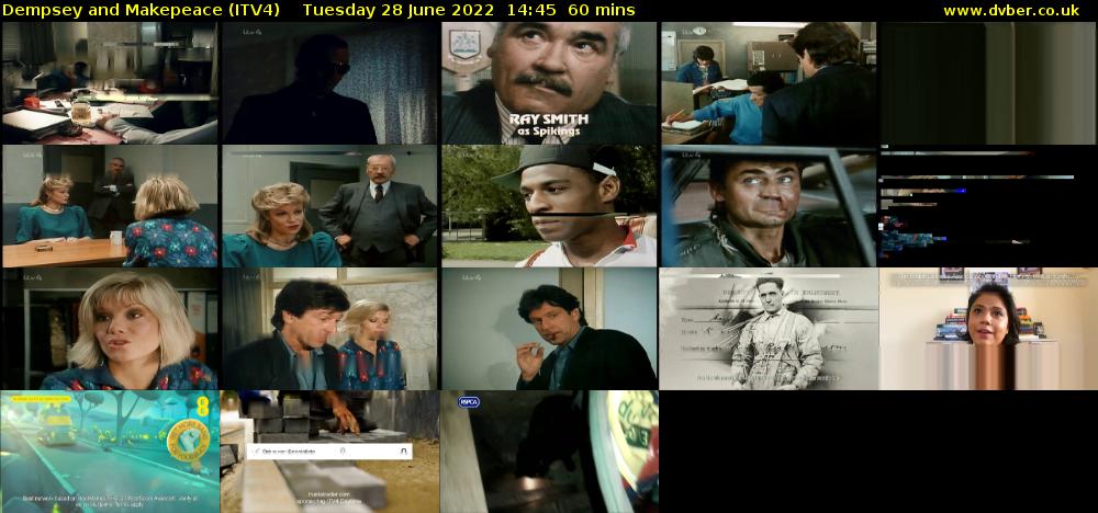 Dempsey and Makepeace (ITV4) Tuesday 28 June 2022 14:45 - 15:45