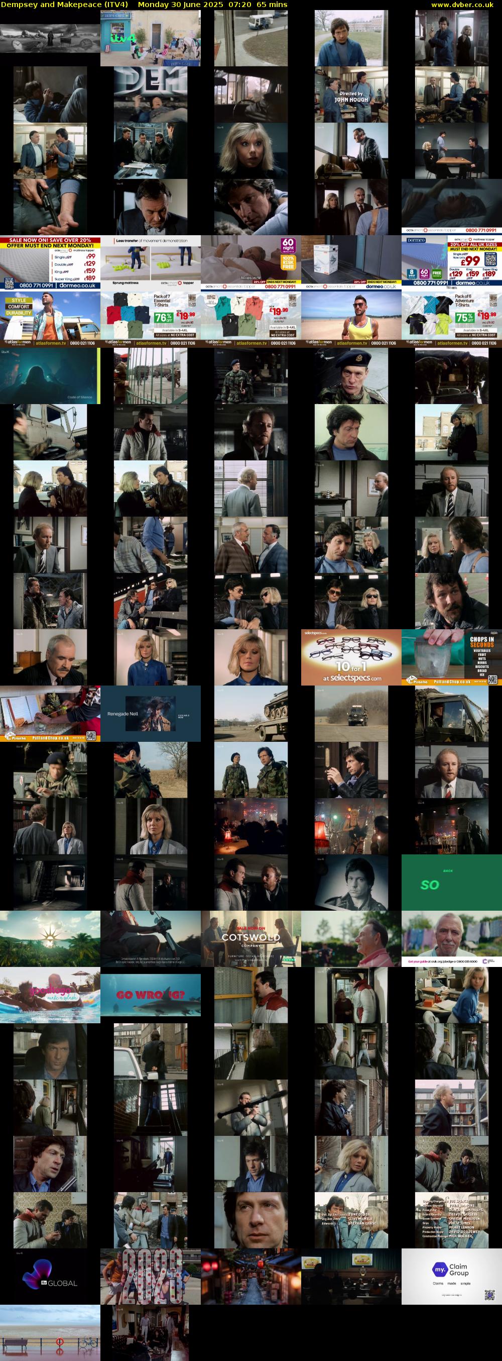 Dempsey and Makepeace (ITV4) Monday 30 June 2025 07:20 - 08:25
