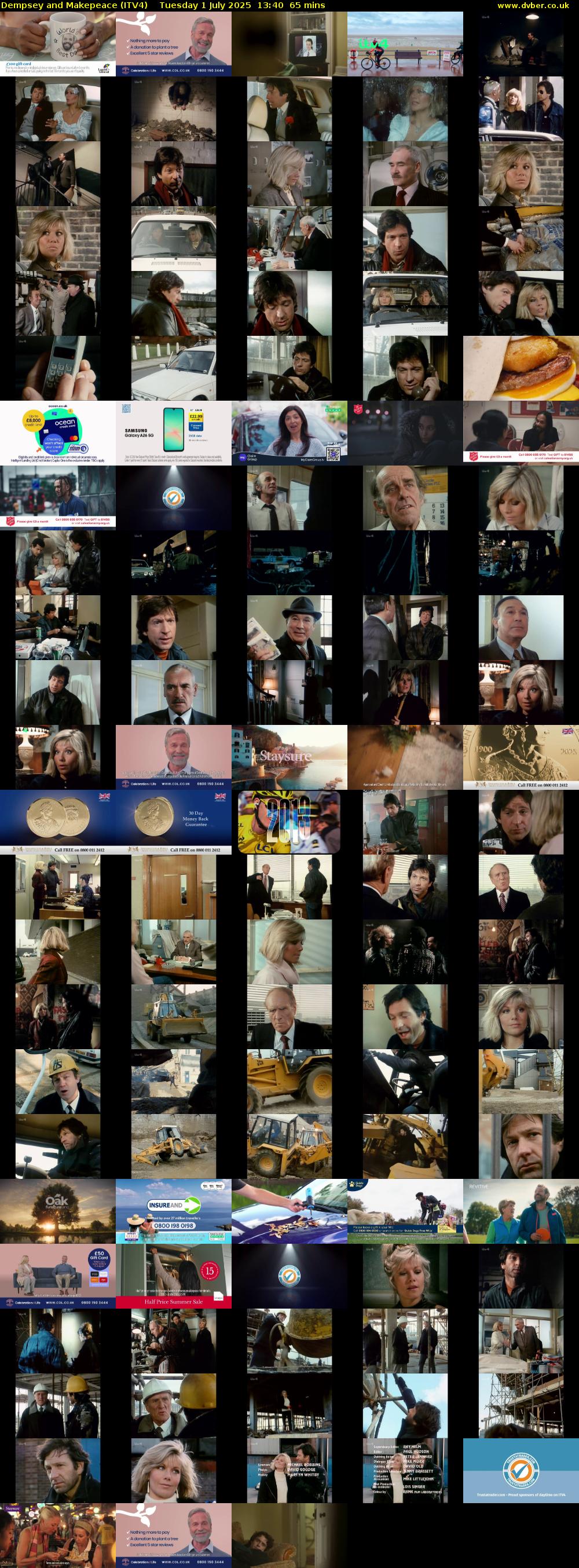 Dempsey and Makepeace (ITV4) Tuesday 1 July 2025 13:40 - 14:45