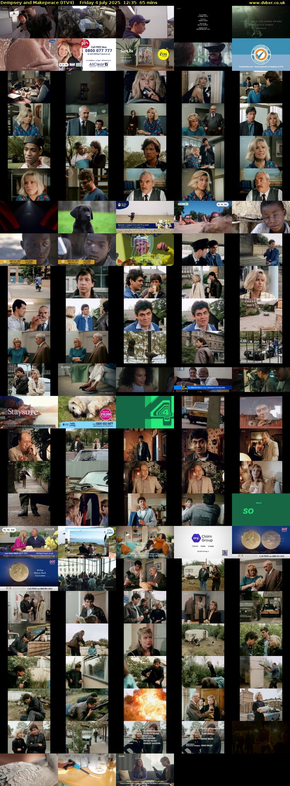 Dempsey and Makepeace (ITV4) Friday 4 July 2025 12:35 - 13:40
